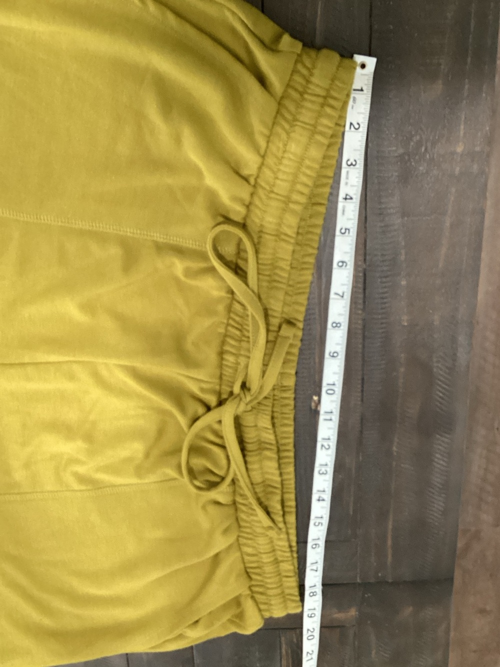 Zenana Outfitters Mustard Drawstring Knit Lounge Shorts - Picture 3 of 8